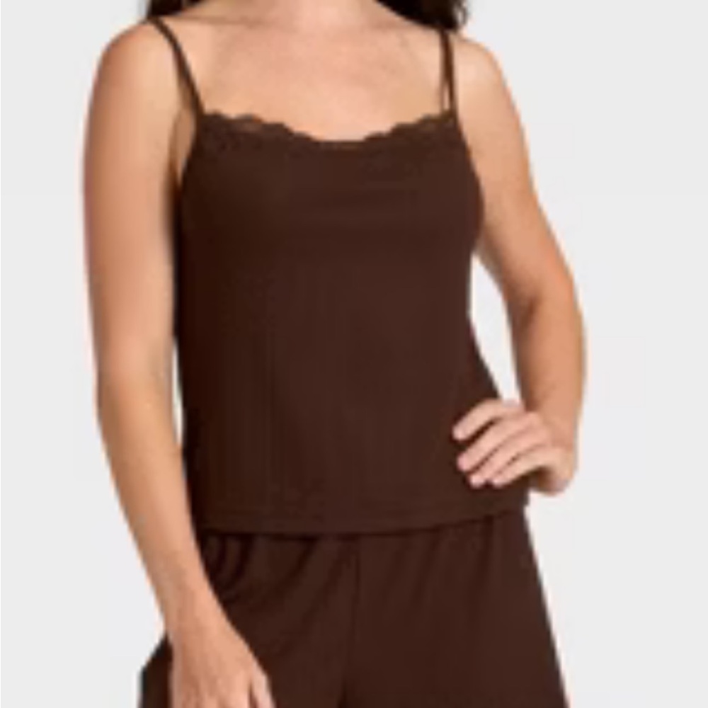 Auden Medium Ribbed Tank Top and Short PJ Set - NWT